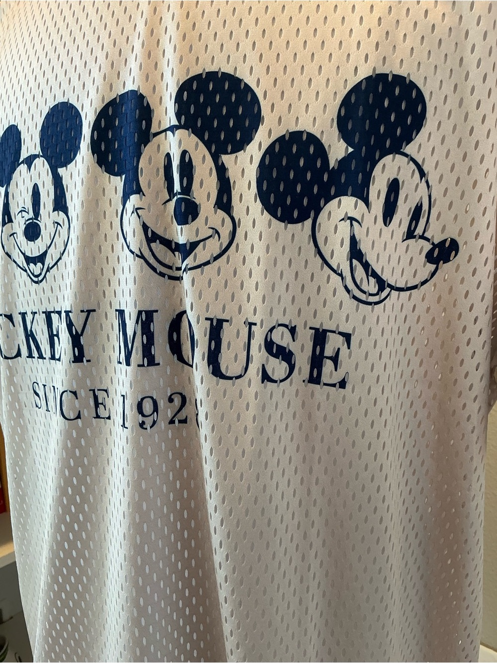 Disney Mickey Mouse Since 1928 Mens Sz XL Lifestyle Football Mesh Jersey NWT - Picture 5 of 9